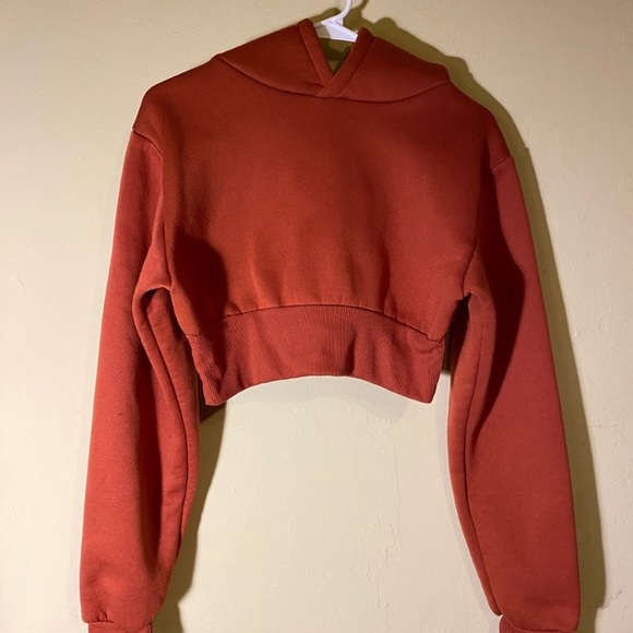 New Very plush lux cinnamon cropped hoody. XS. - Picture 1 of 4